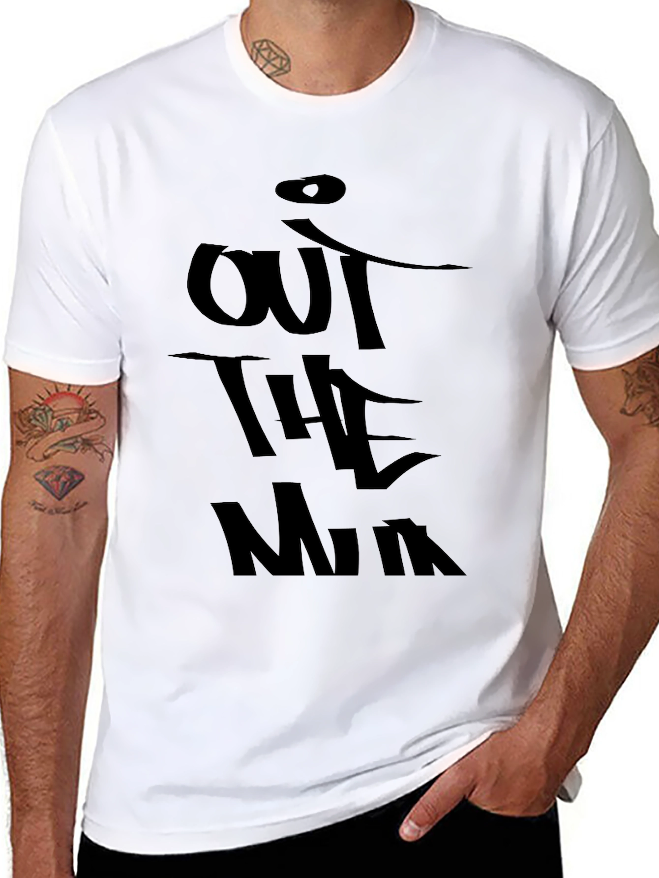 Out The Mud Graphic Tee - Black