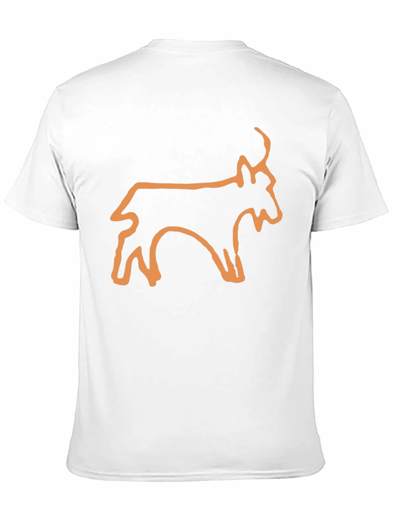 Minimalist Goat Outline Tee