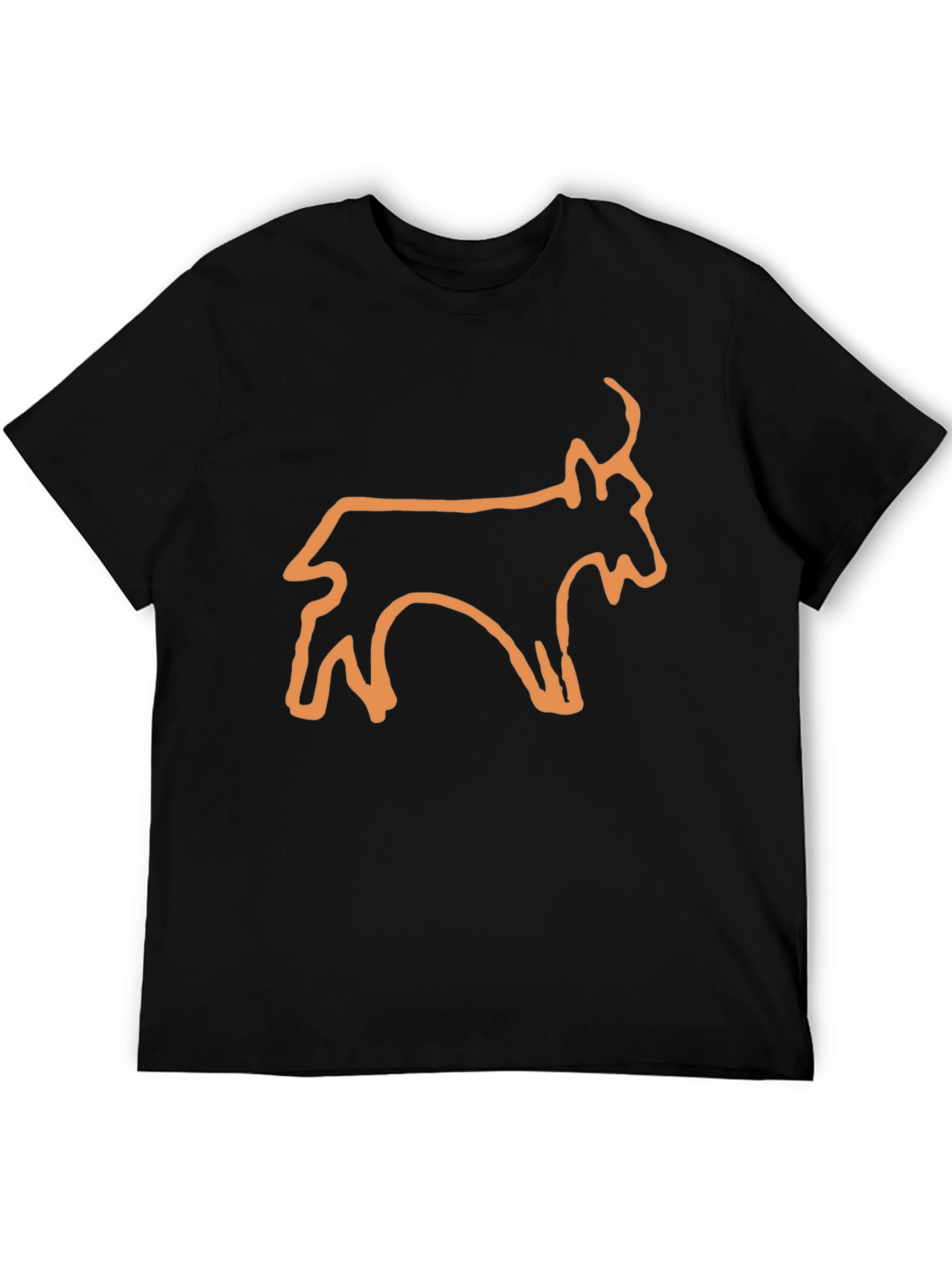 Minimalist Goat Outline Tee