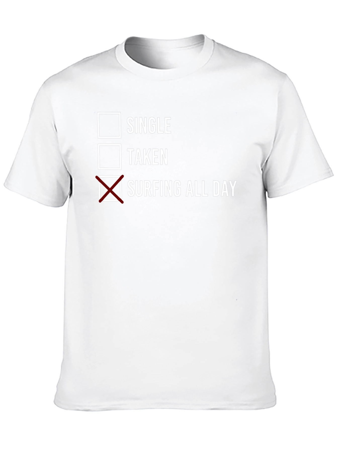 Surfing All Day Graphic Tee - Black Cotton T-Shirt