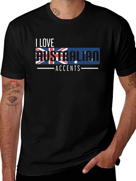 I Love Australian Accents Graphic Tee