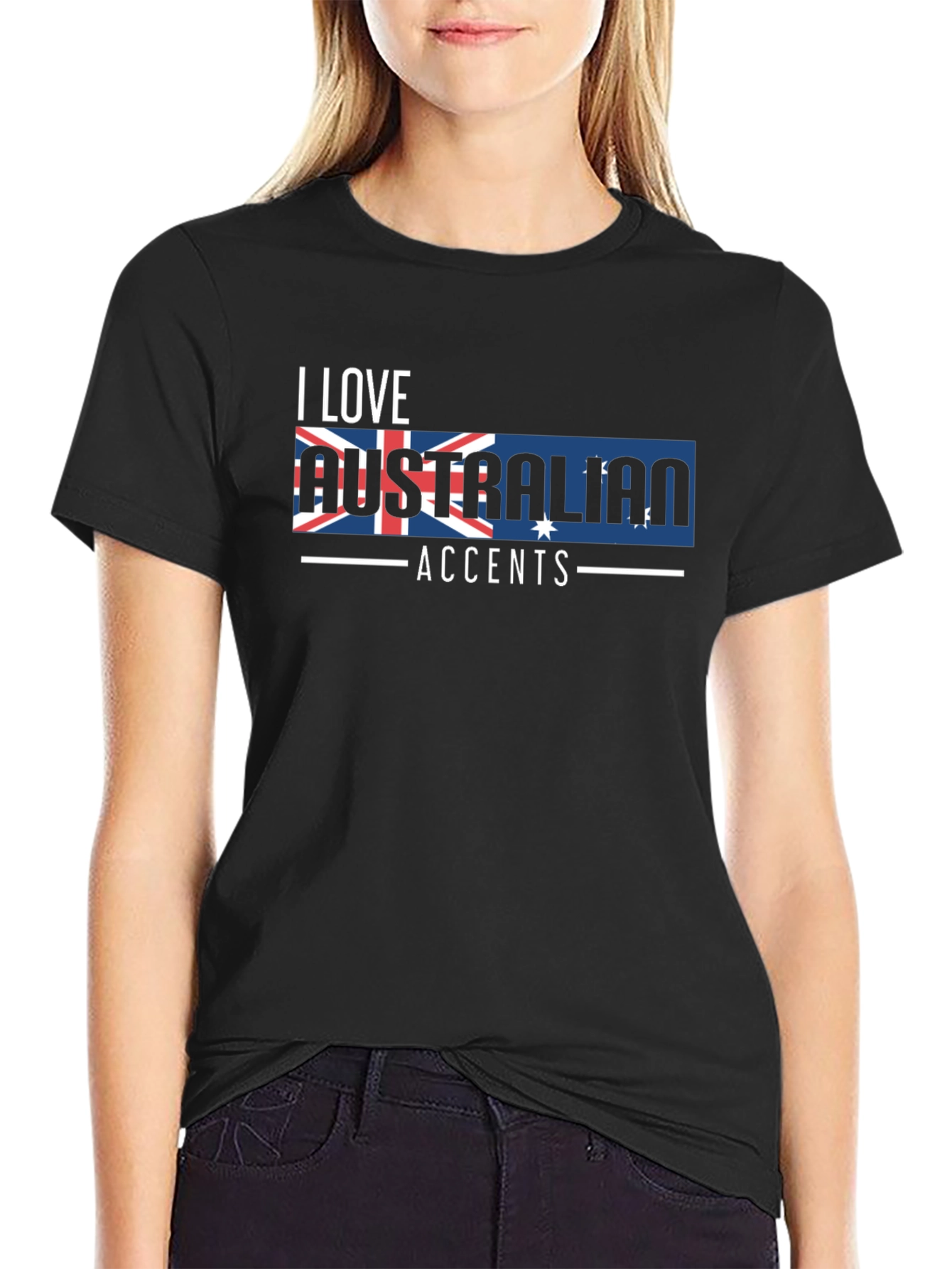 I Love Australian Accents Graphic Tee