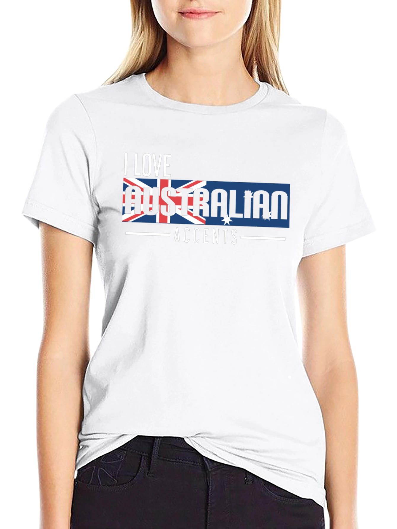 I Love Australian Accents Graphic Tee