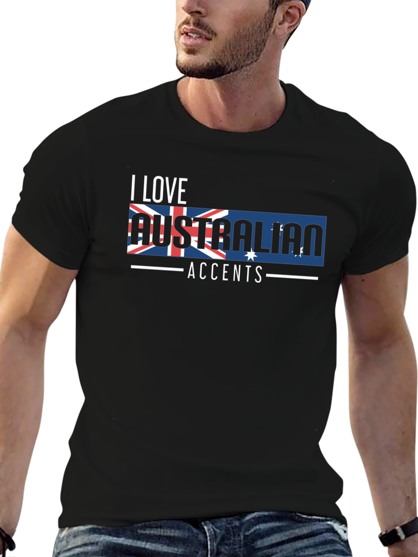 I Love Australian Accents Graphic Tee