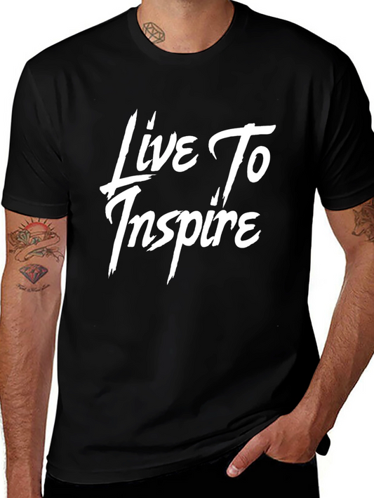 Live To Inspire Graphic T-Shirt - Black