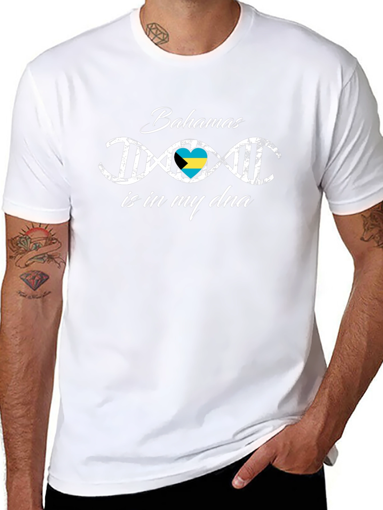 Bahamas DNA Flag T-Shirt