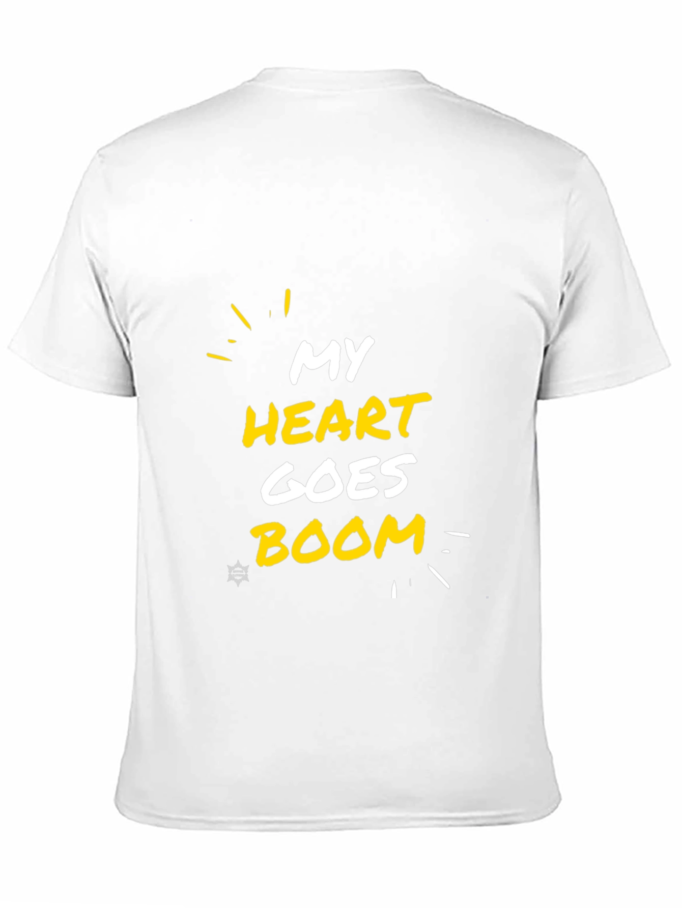 My Heart Goes Boom Black Graphic Tee