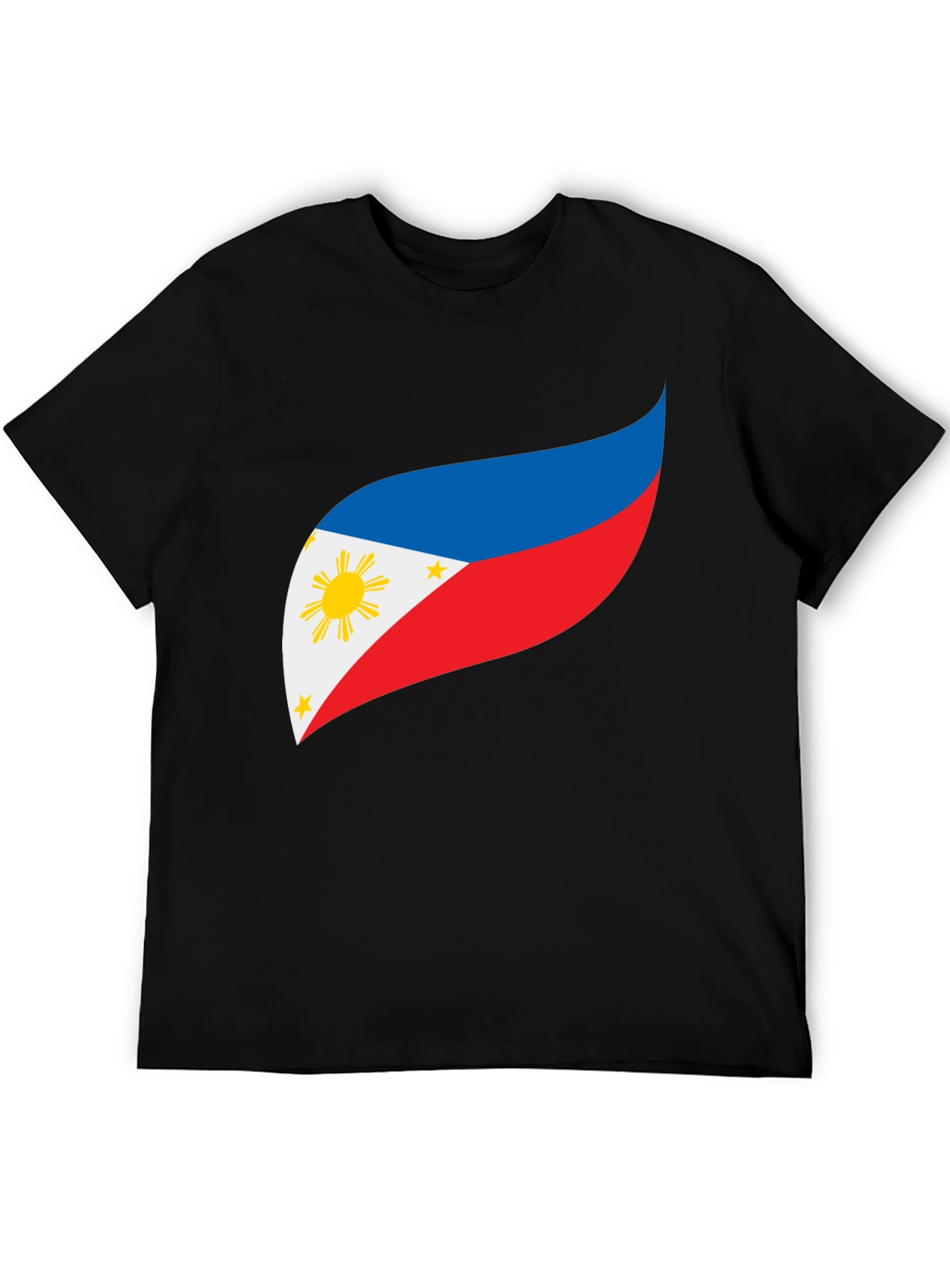 Philippines Flag Graphic Tee - Black