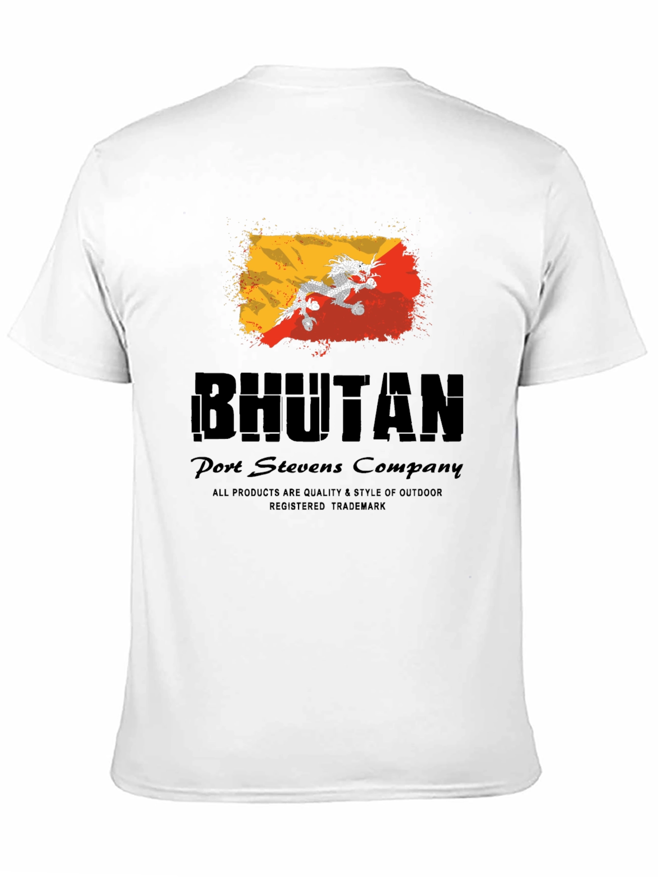 Bhutan Flag T-Shirt - Port Stevens Company
