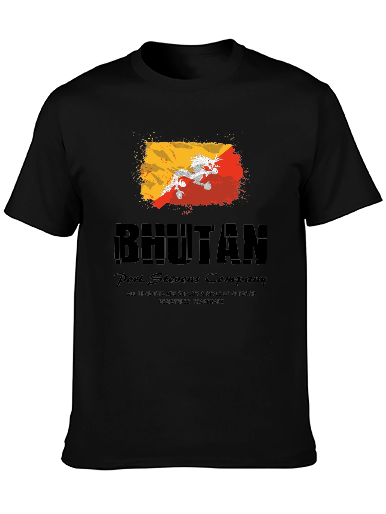 Bhutan Flag T-Shirt - Port Stevens Company