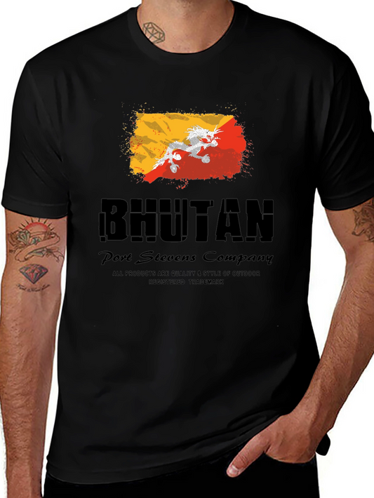Bhutan Flag T-Shirt - Port Stevens Company