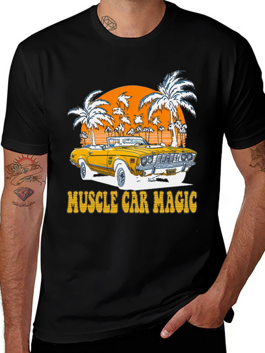Muscle Car Magic Graphic Tee - Vintage Car Design