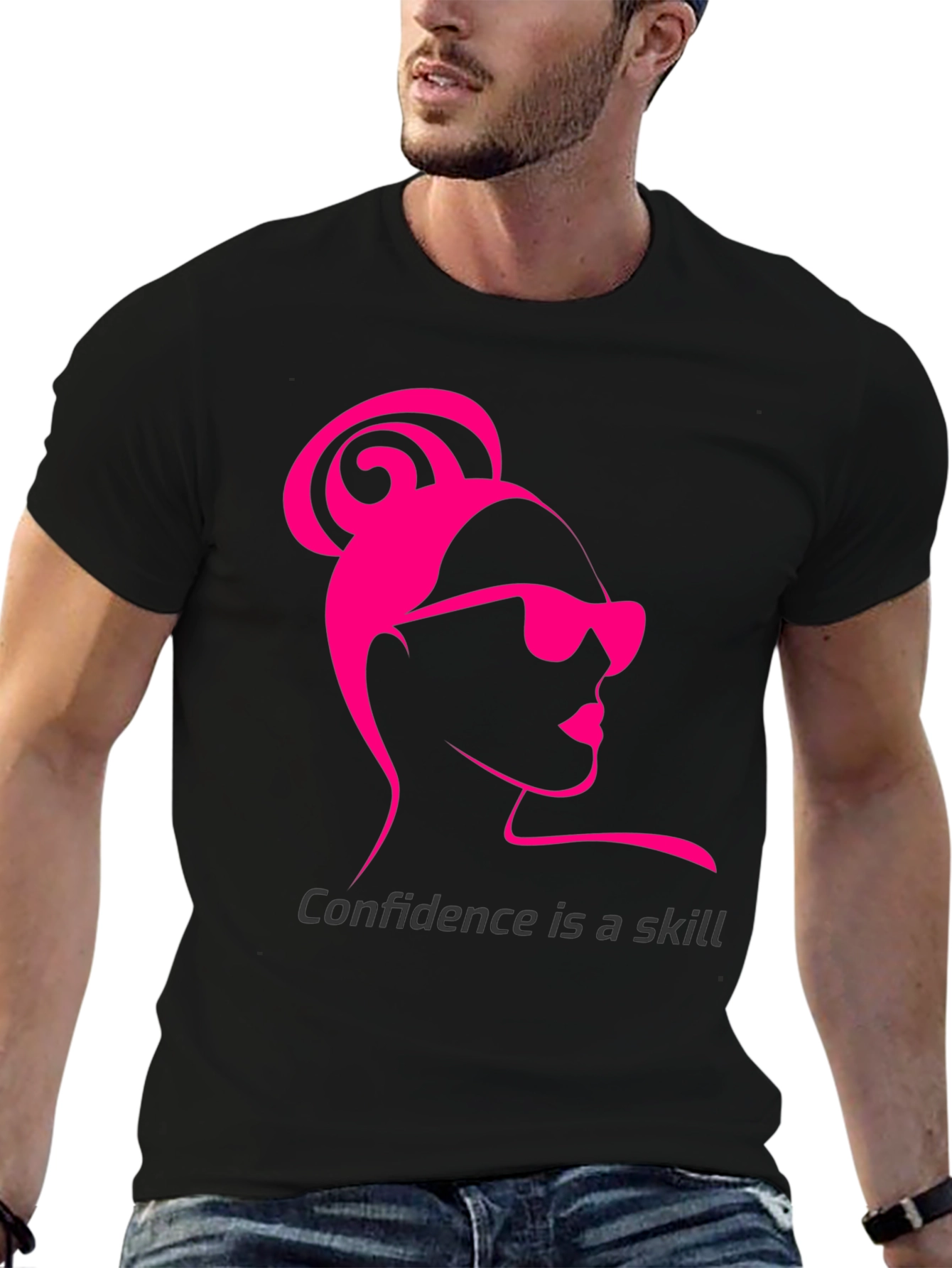 Confidence Skill T-Shirt - Black Stylish Tee