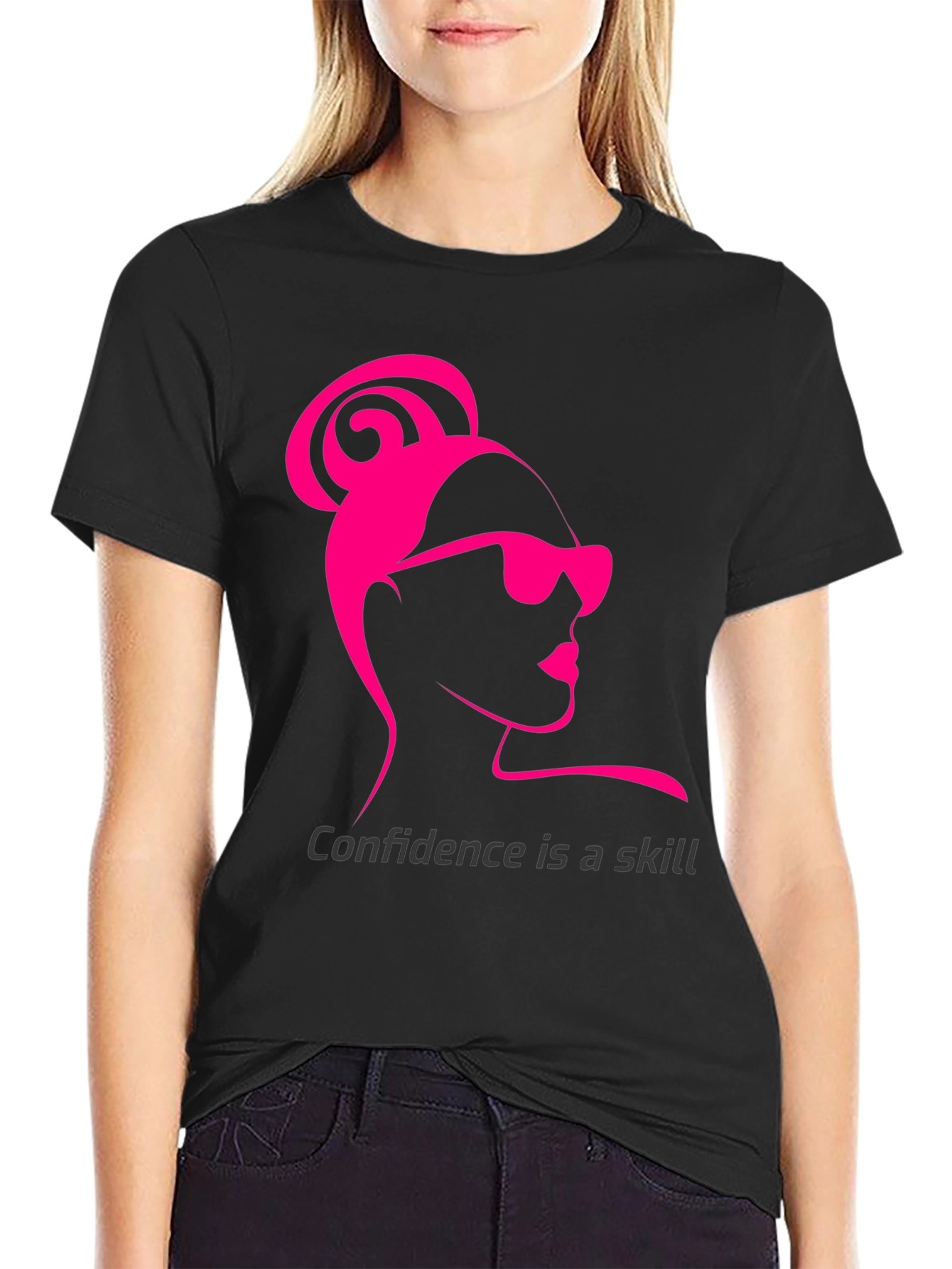 Confidence Skill T-Shirt - Black Stylish Tee