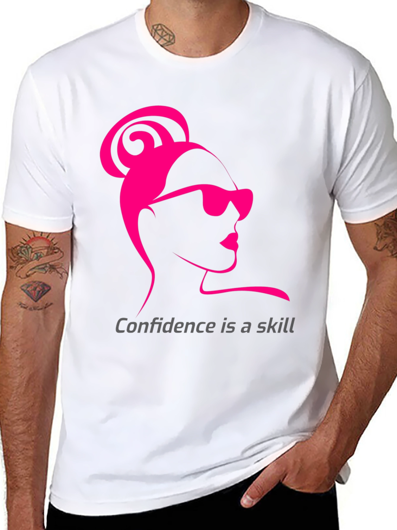 Confidence Skill T-Shirt - Black Stylish Tee