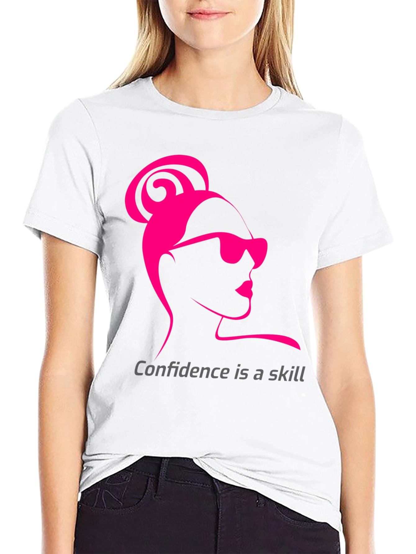 Confidence Skill T-Shirt - Black Stylish Tee