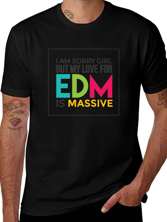 EDM is Massive Graphic Tee - Music Lover T-Shirt