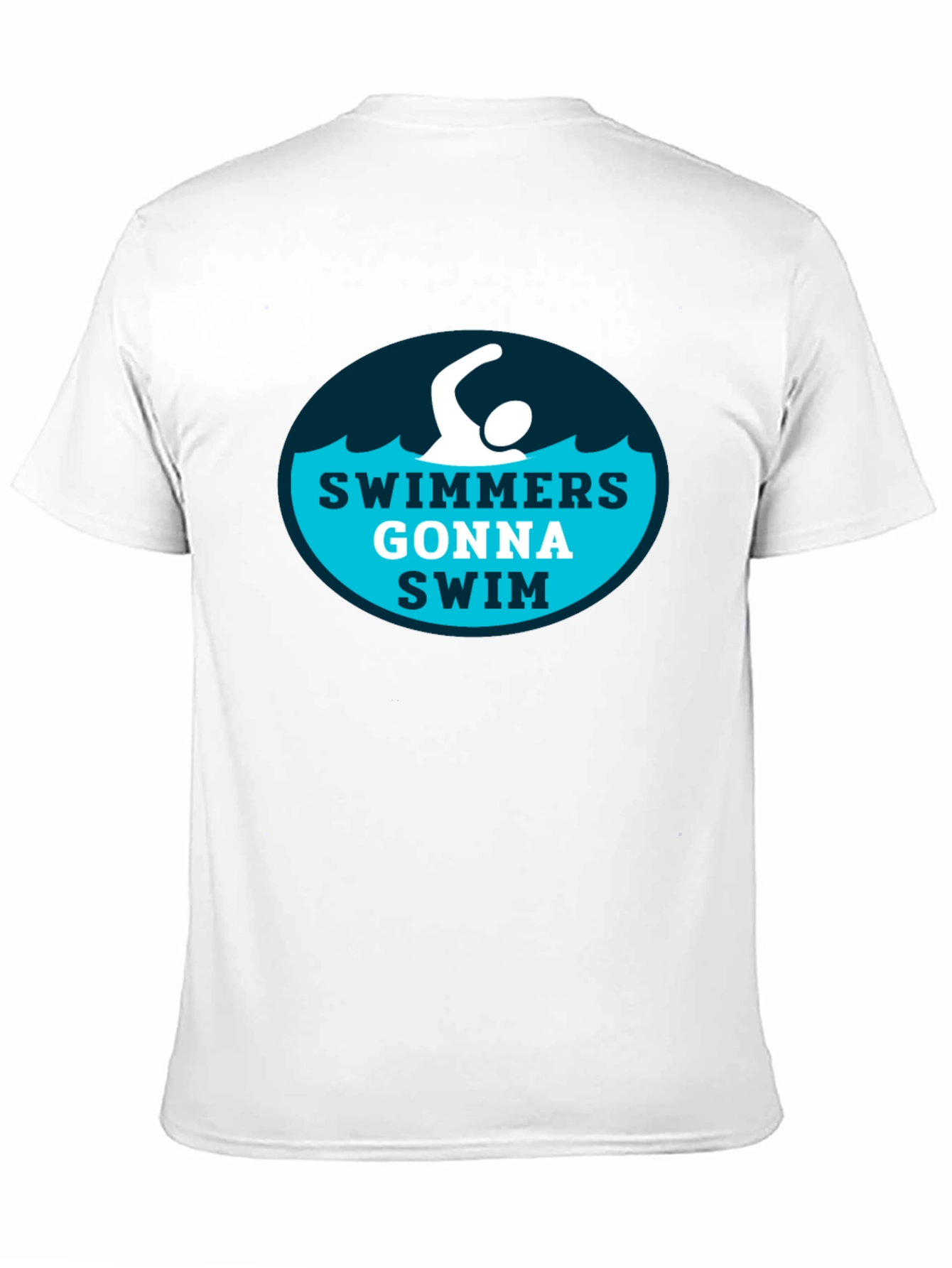 Swimmers Gonna Swim Graphic Tee - Black