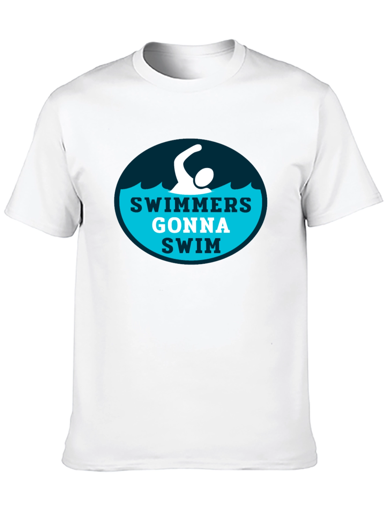 Swimmers Gonna Swim Graphic Tee - Black