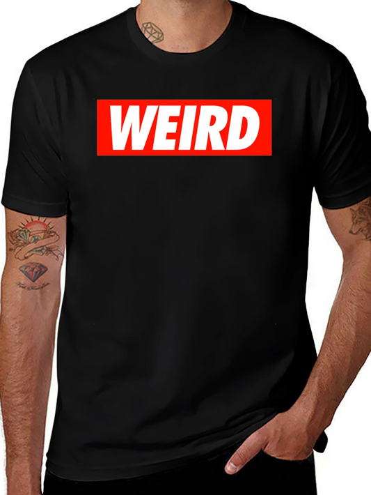 Weird Graphic Tee - Mens Black T-Shirt