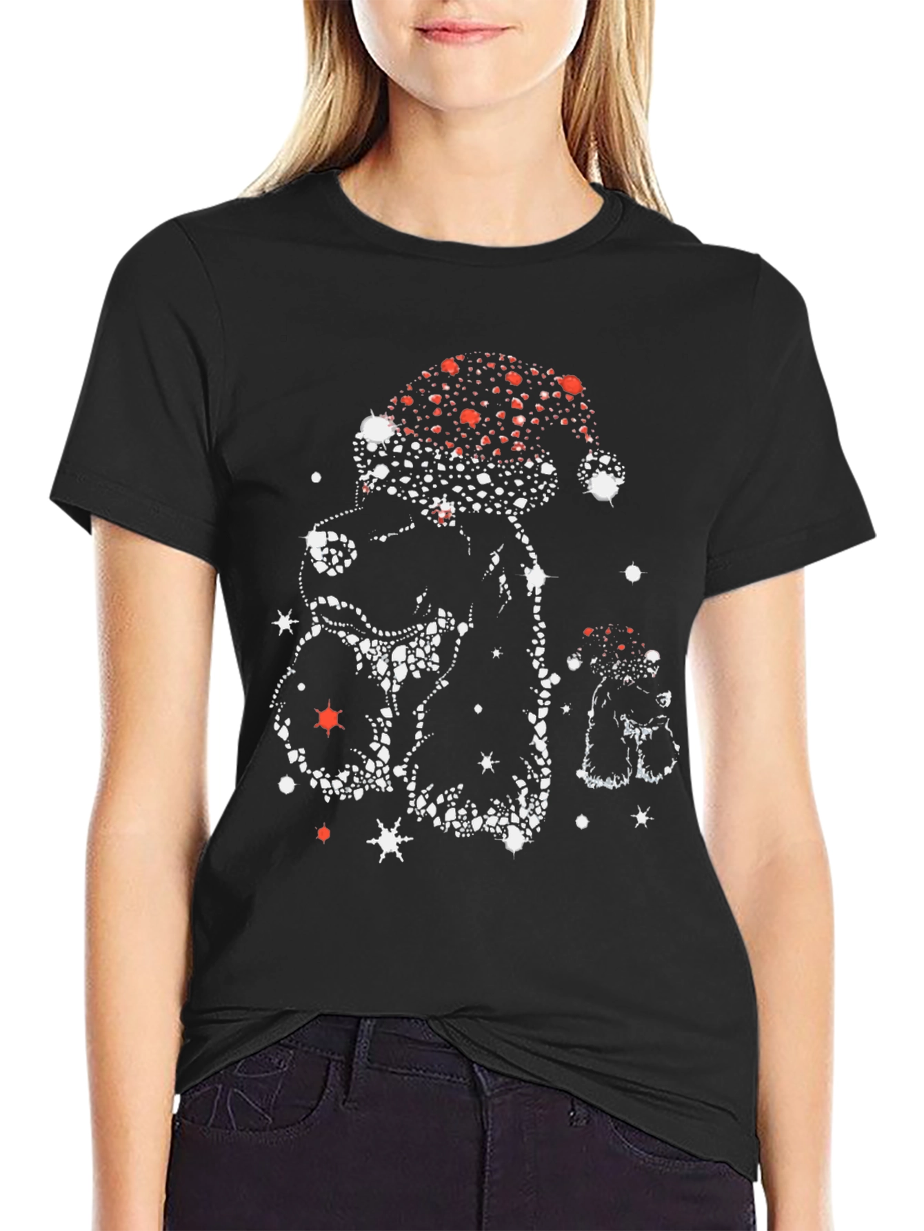 Festive Santa Dog T-Shirt