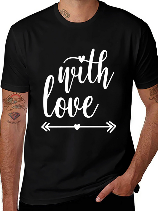 With Love Graphic Black T-Shirt