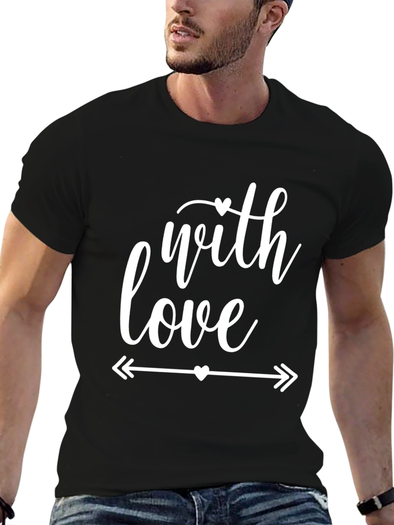 With Love Graphic Black T-Shirt