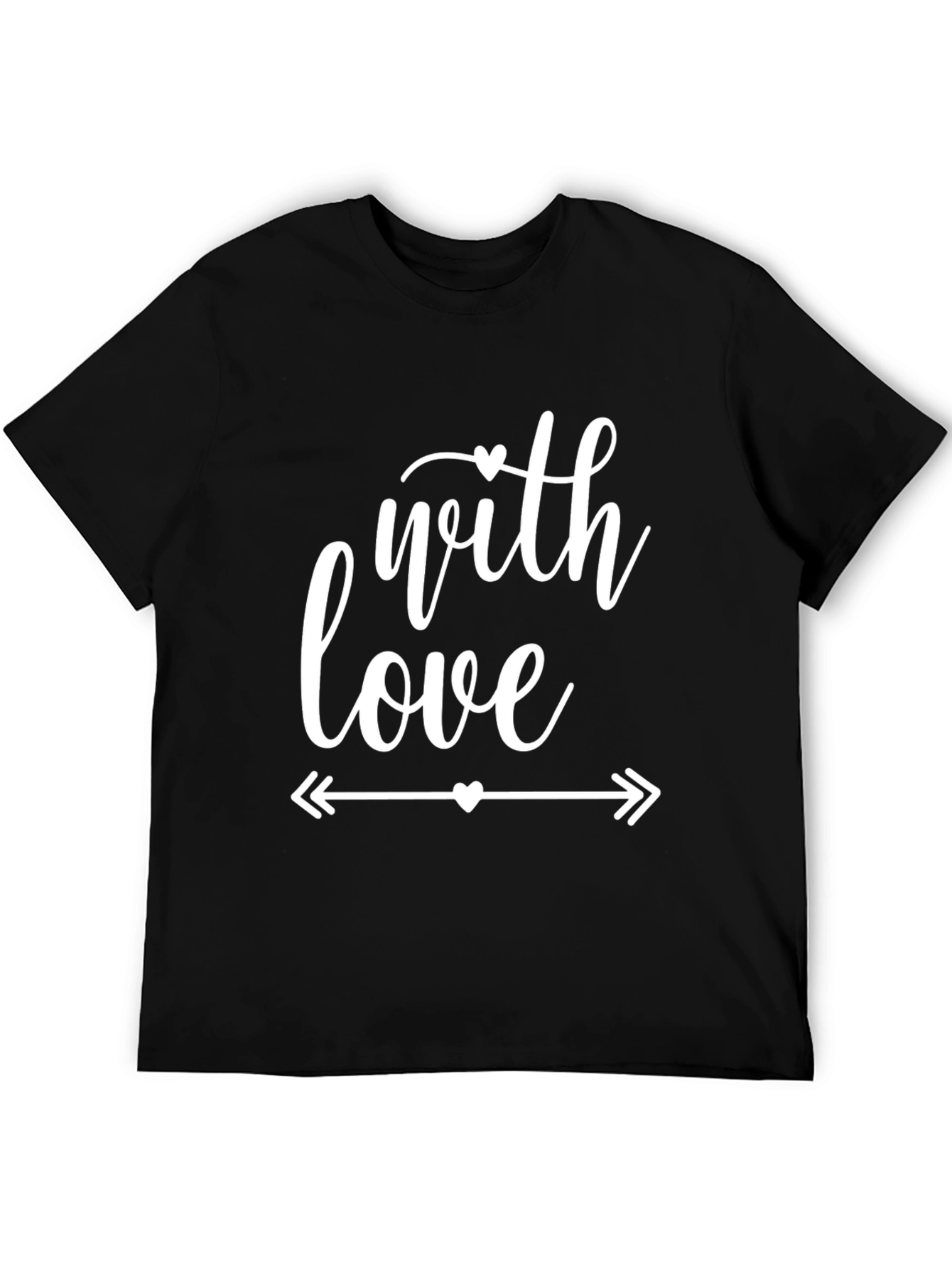 With Love Graphic Black T-Shirt