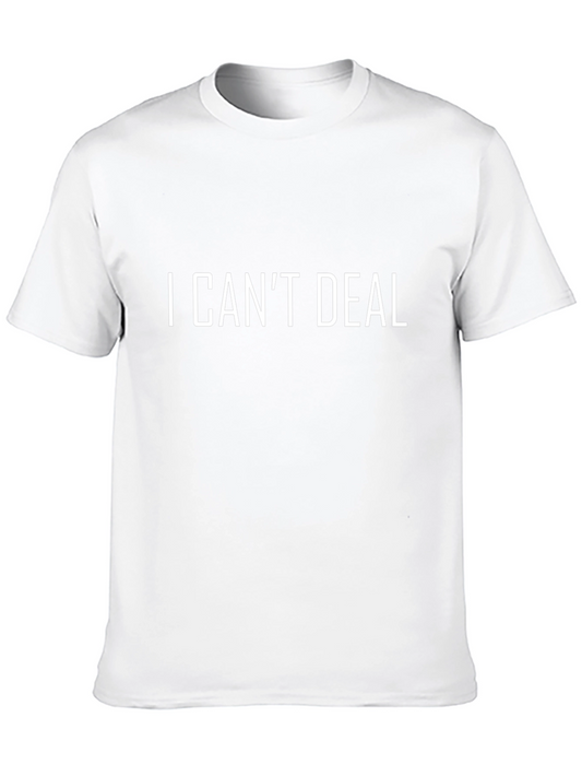 I Cant Deal Graphic Tee - Mens Black T-Shirt