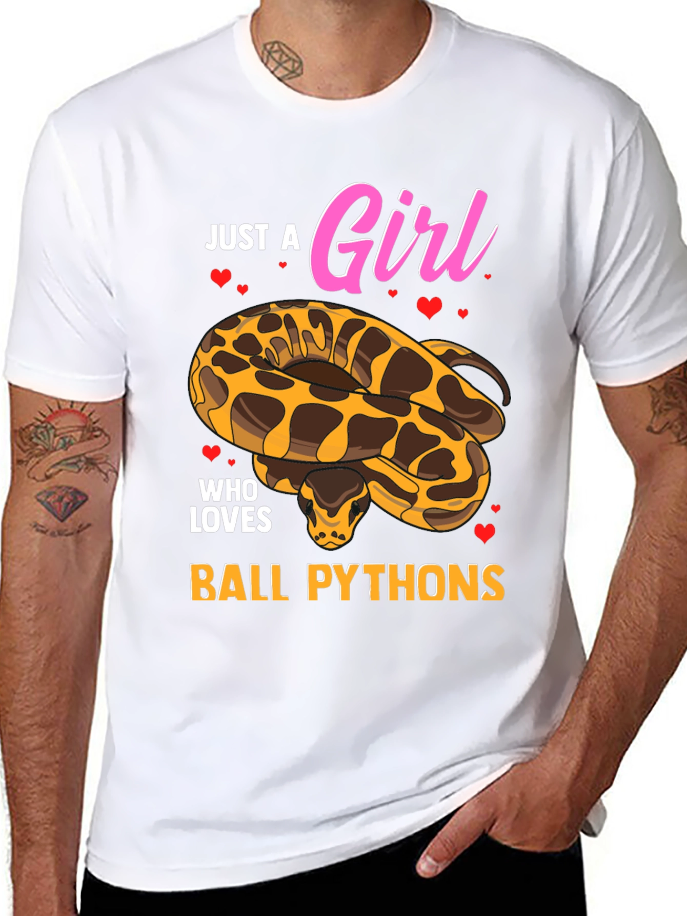 Just a Girl Who Loves Ball Pythons T-Shirt