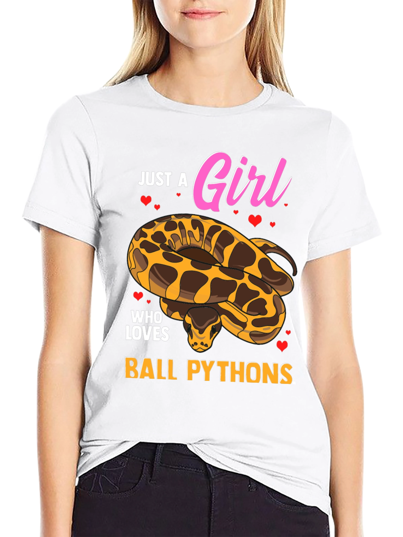 Just a Girl Who Loves Ball Pythons T-Shirt