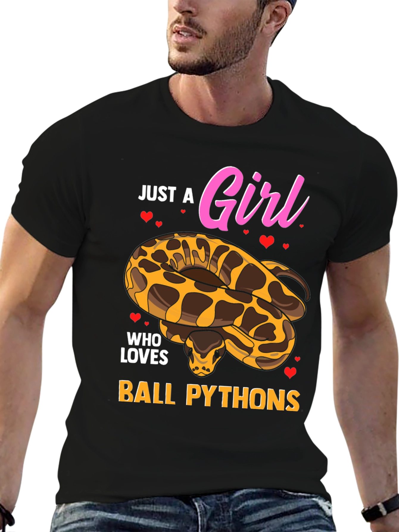 Just a Girl Who Loves Ball Pythons T-Shirt