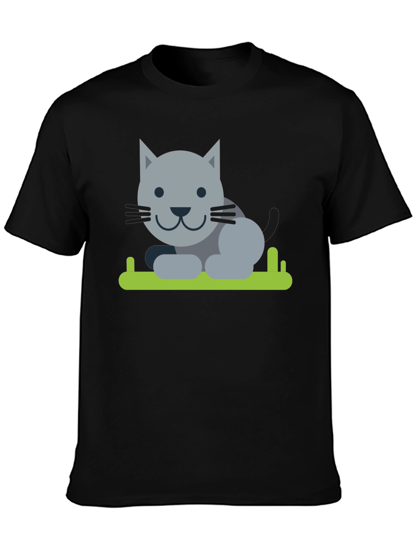 Cartoon Cat T-Shirt - Soft Cotton Tee