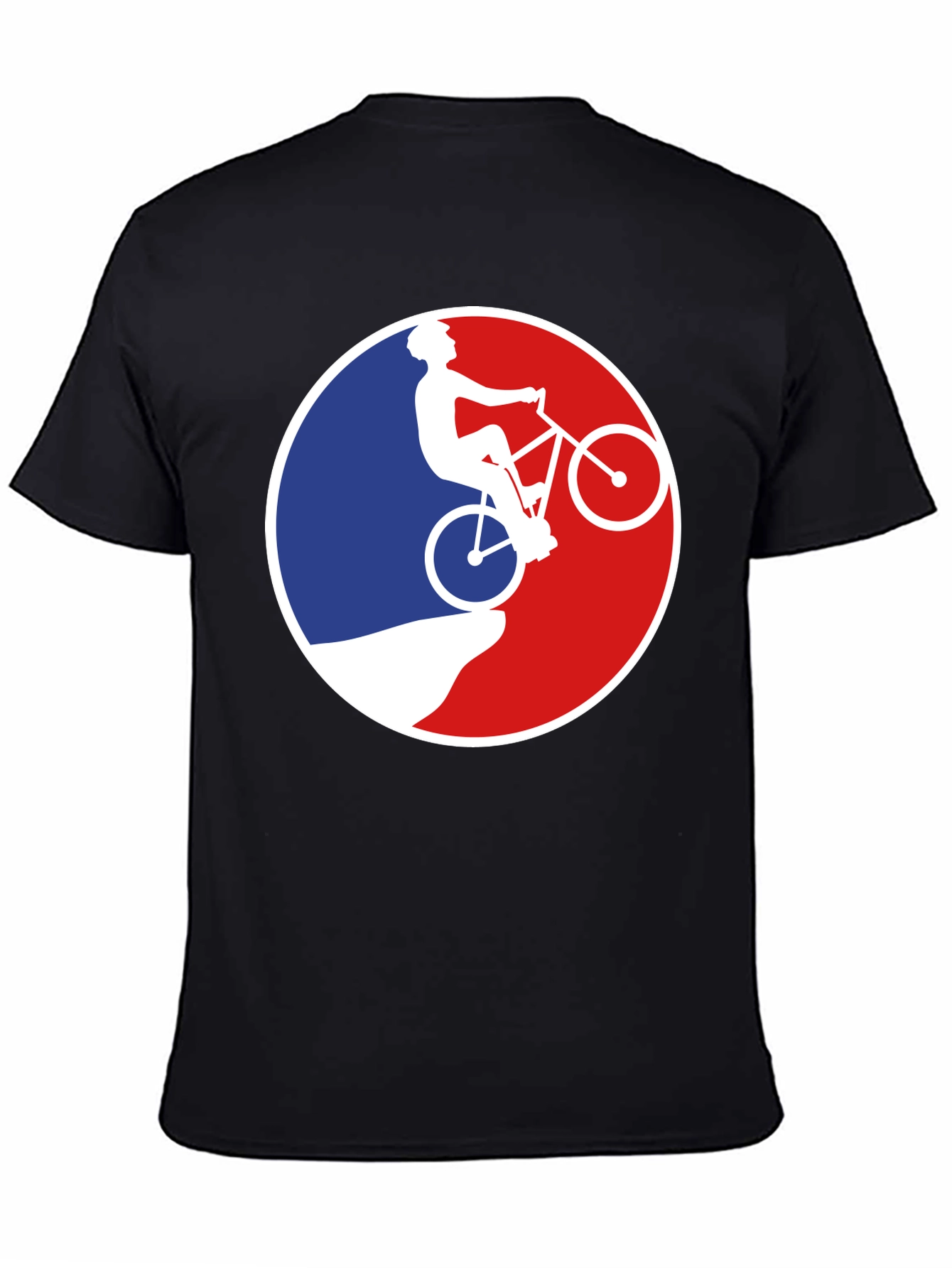 Mountain Biking Silhouette Graphic T-Shirt