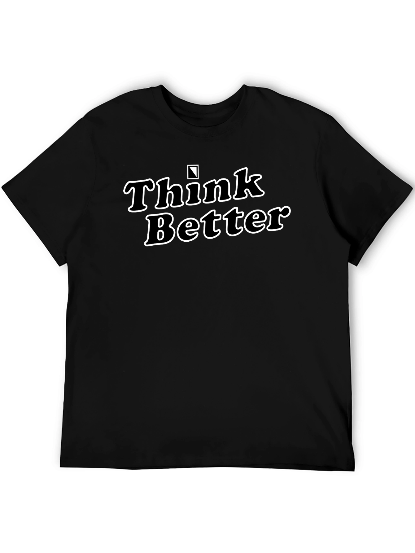 Think Better Black Graphic Tee