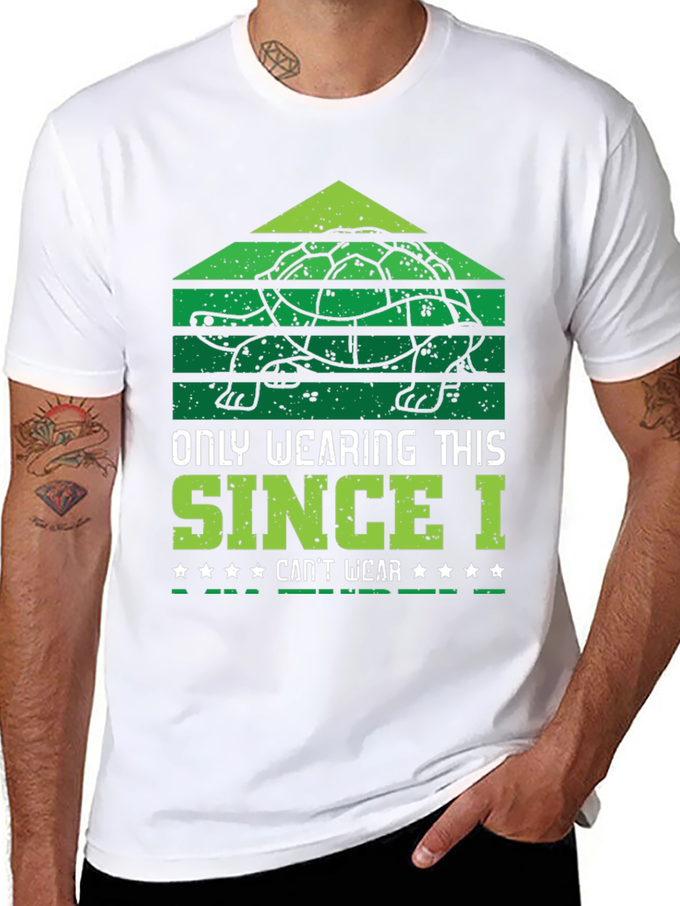 Turtle T-Shirt: Only Wearing This Since I Cant Wear...