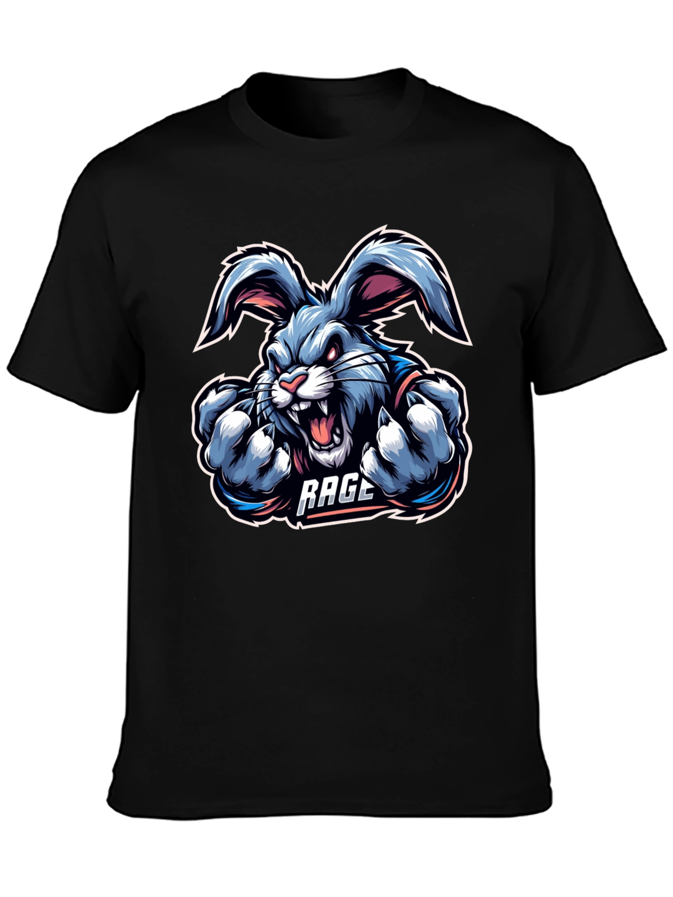 Rage Bunny Graphic T-Shirt