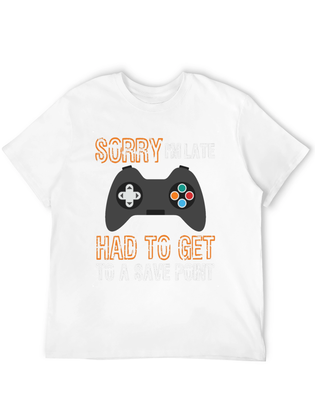Gamer Sorry Im Late Save Point T-Shirt