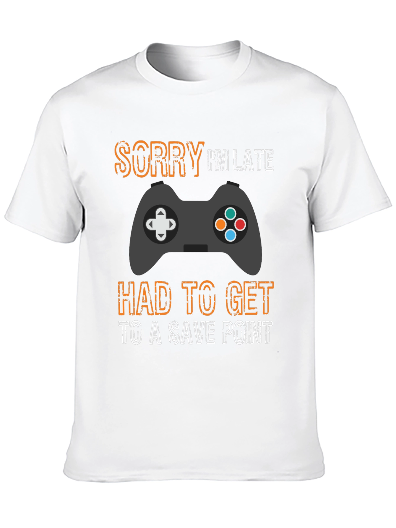 Gamer Sorry Im Late Save Point T-Shirt