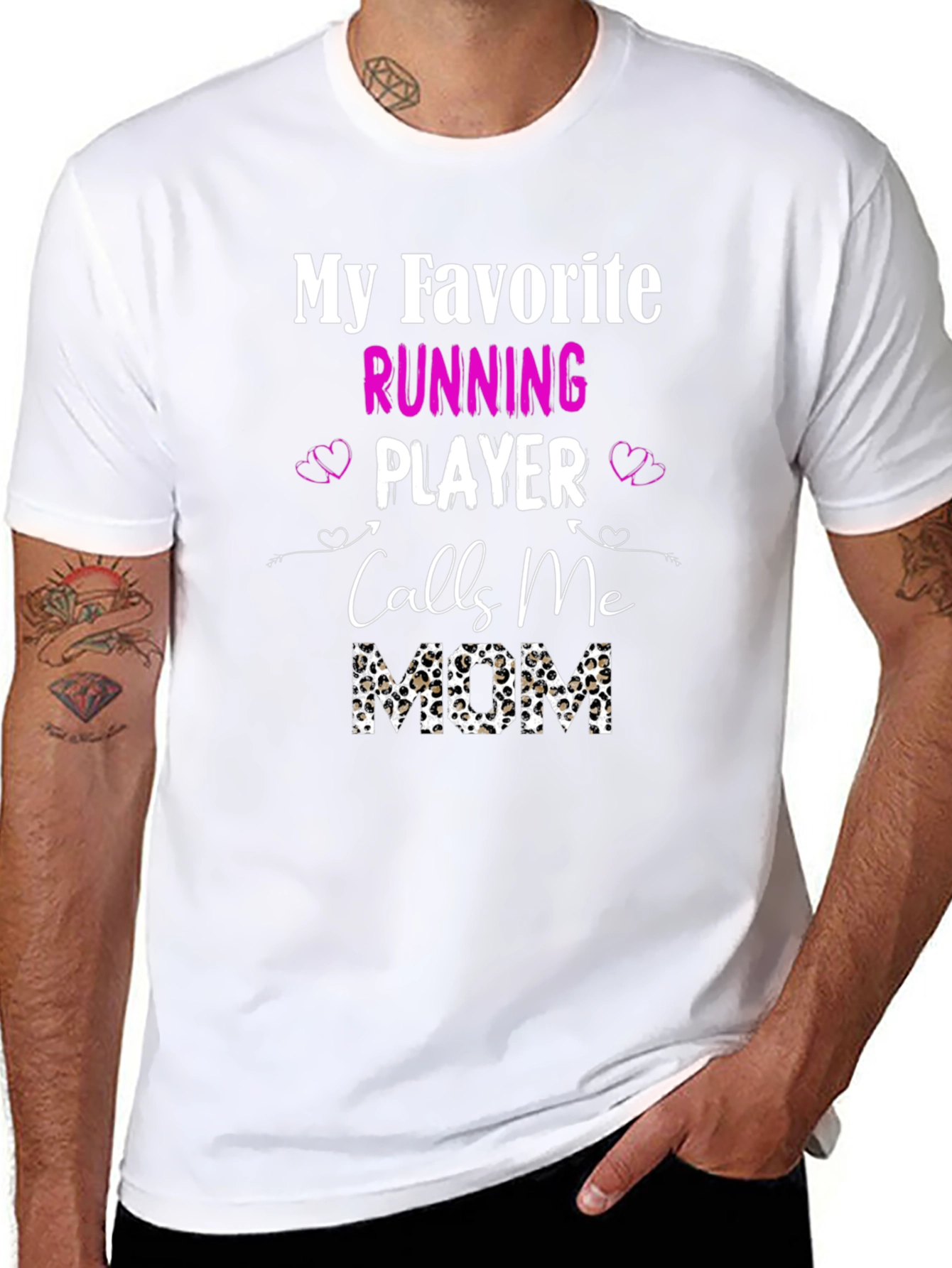 Running Player Mom T-Shirt - Sports Fan Apparel