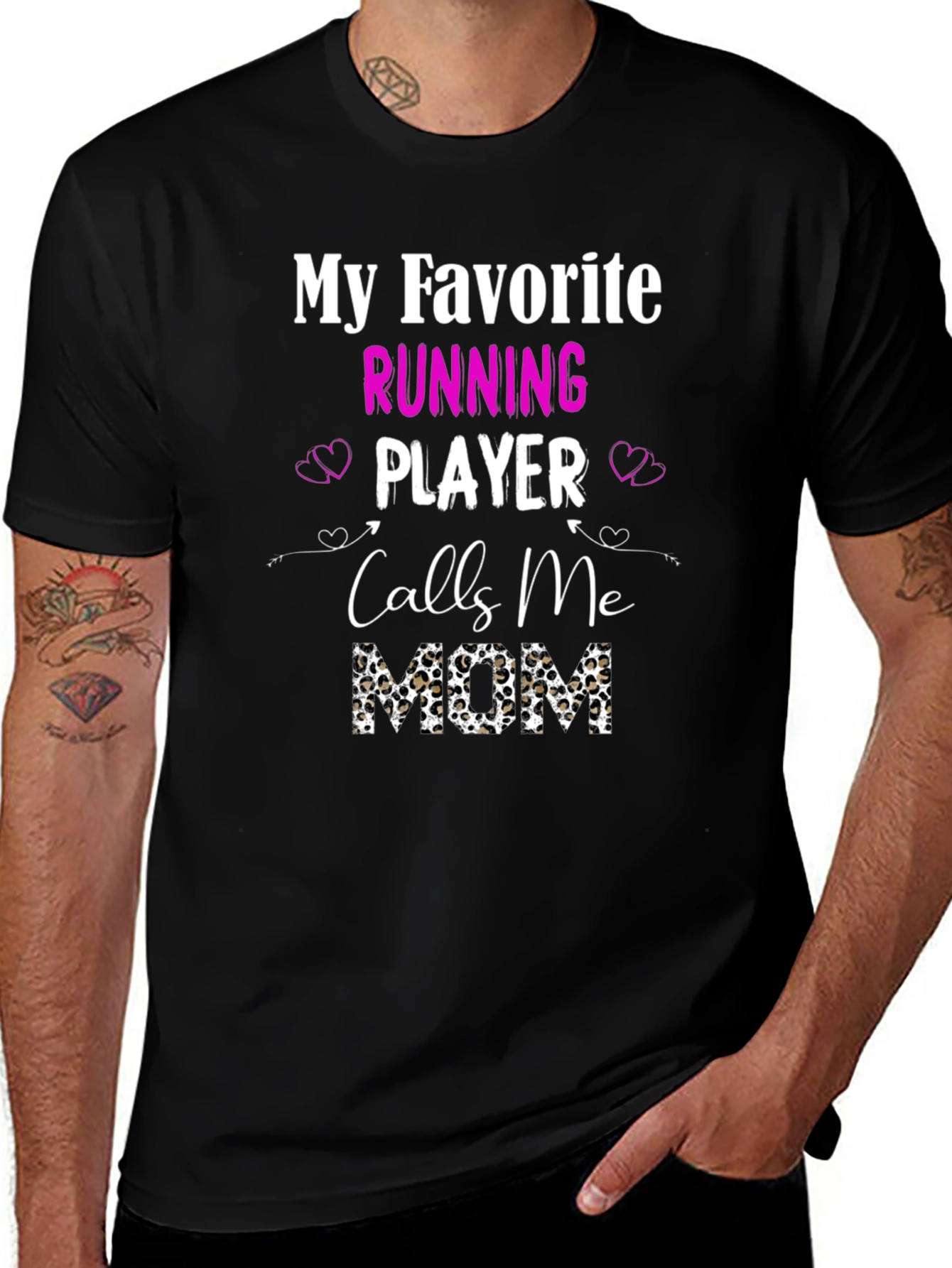 Running Player Mom T-Shirt - Sports Fan Apparel