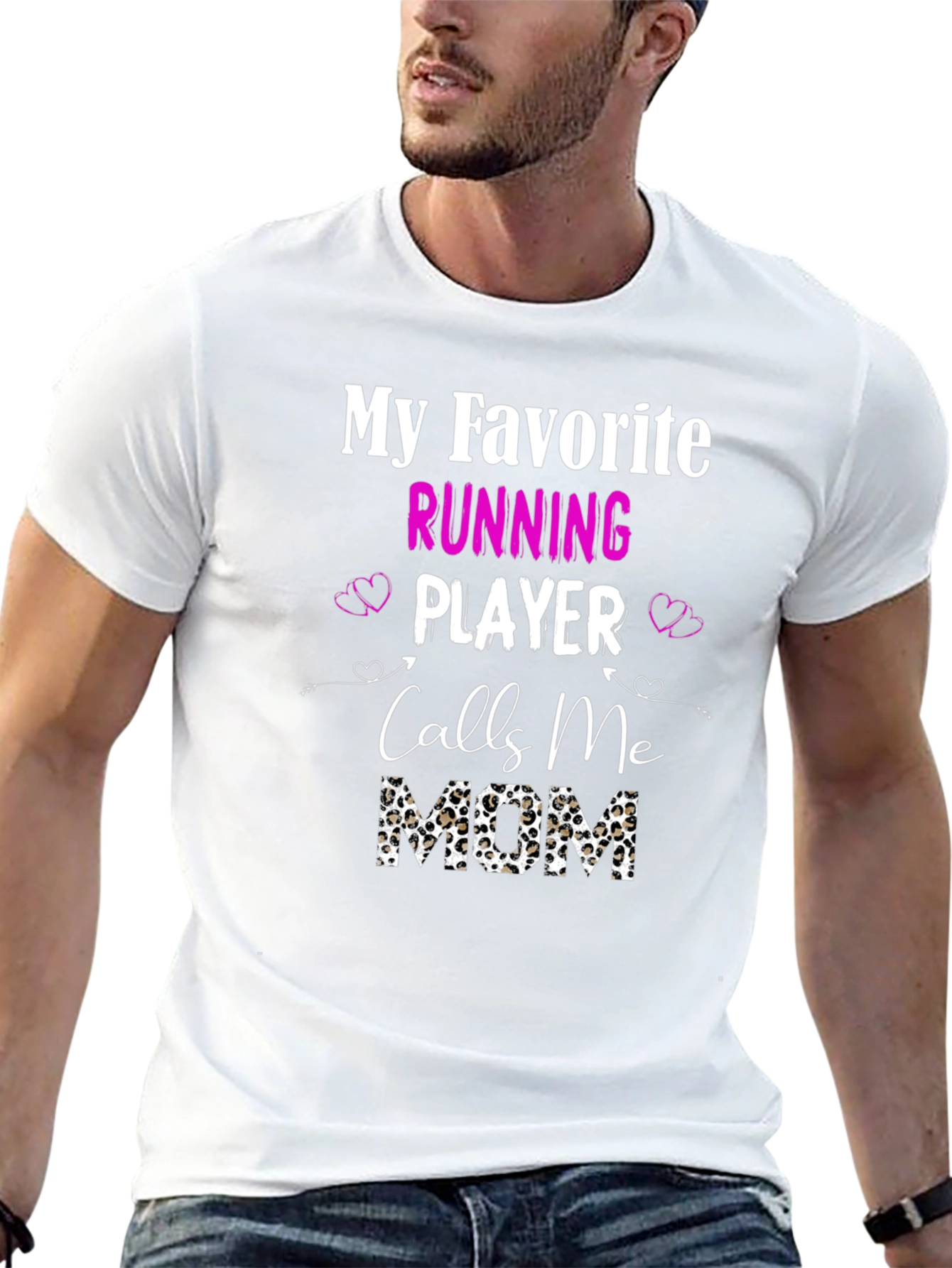 Running Player Mom T-Shirt - Sports Fan Apparel