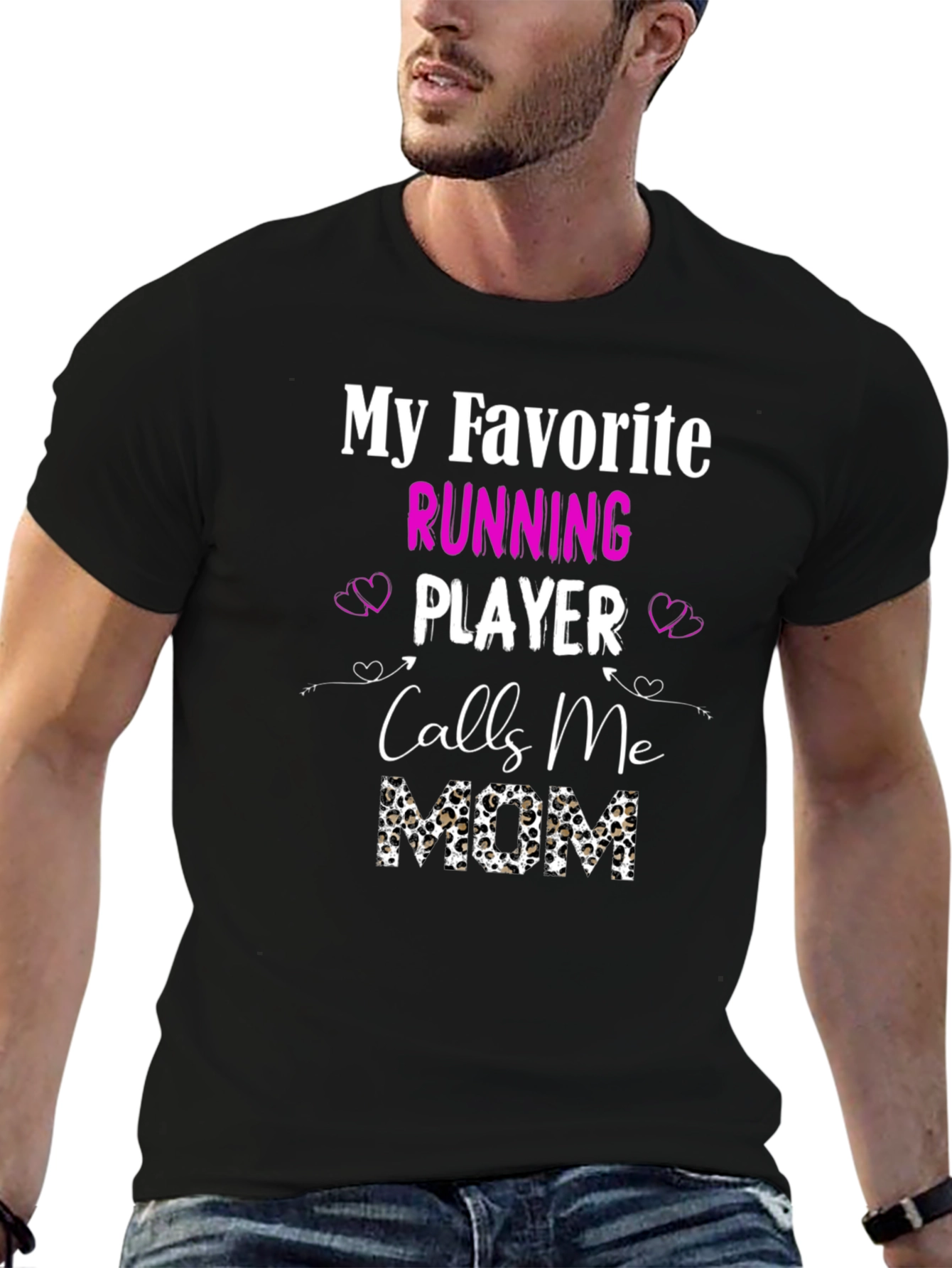 Running Player Mom T-Shirt - Sports Fan Apparel