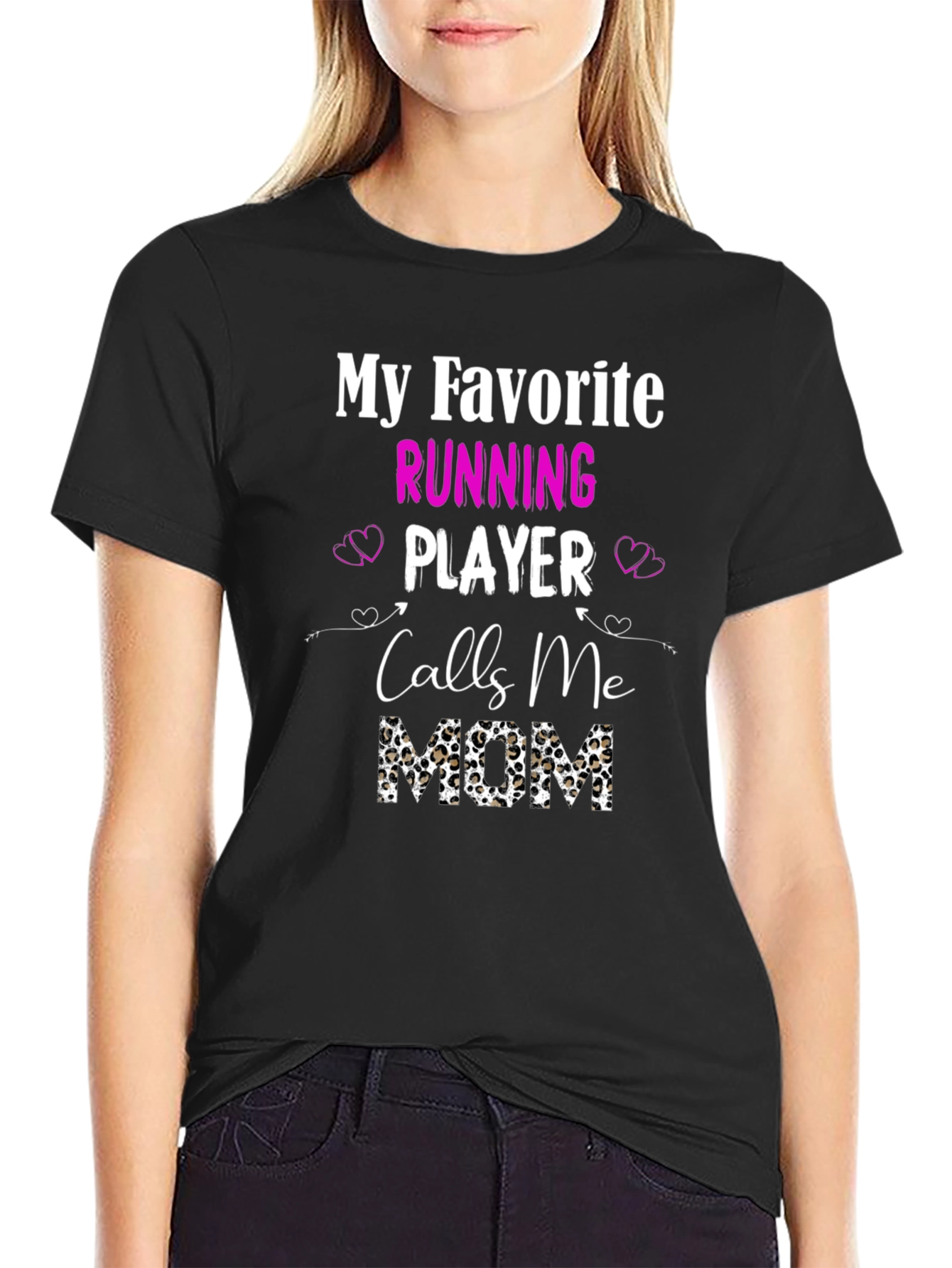 Running Player Mom T-Shirt - Sports Fan Apparel