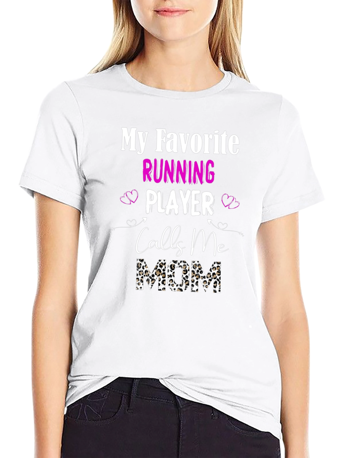 Running Player Mom T-Shirt - Sports Fan Apparel