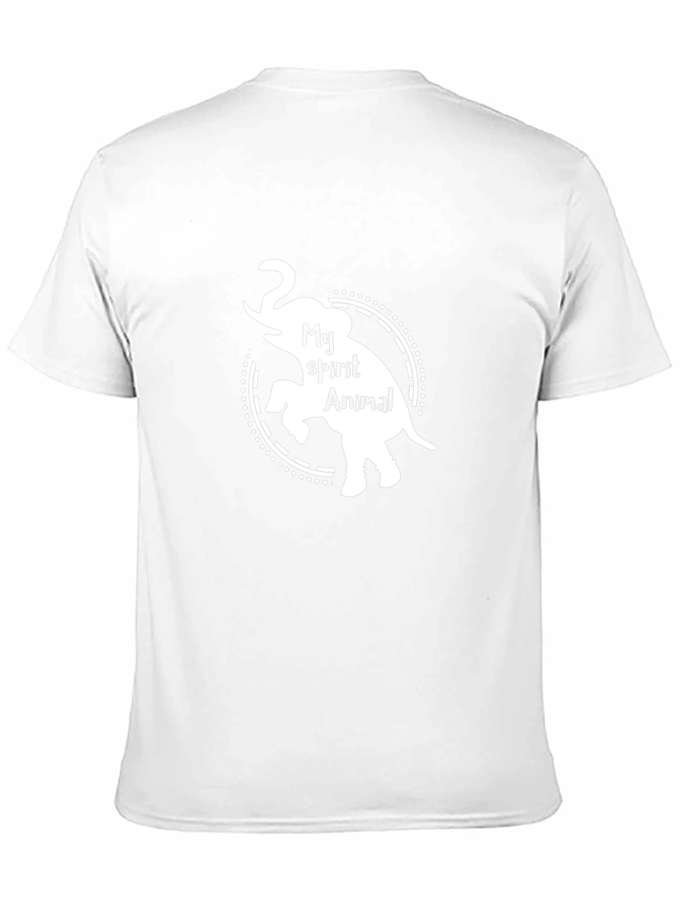 Elephant Spirit Animal T-Shirt - Black Crew Neck Tee