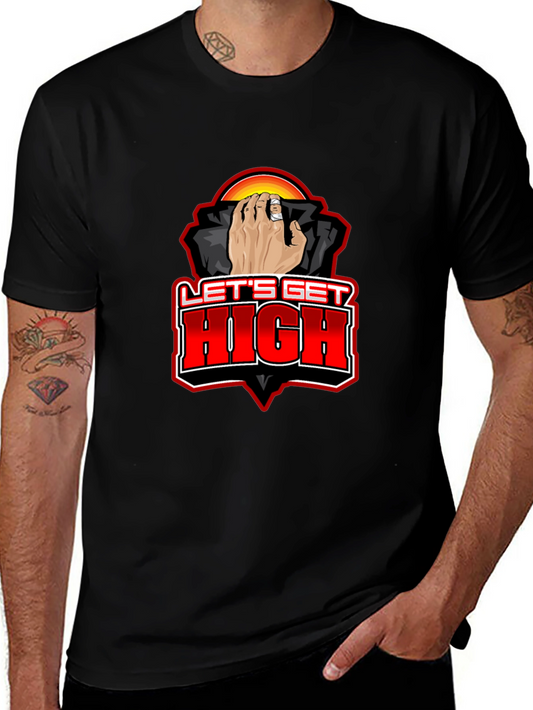 Lets Get High Graphic Tee - Black
