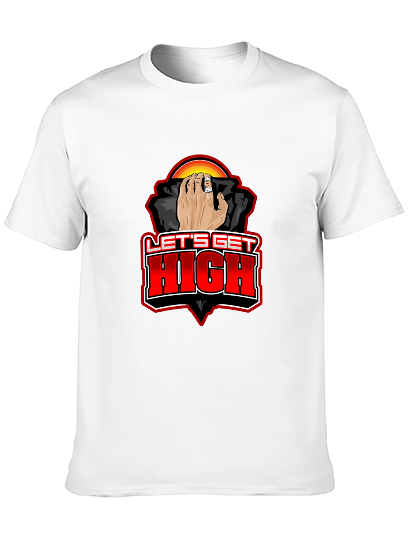 Lets Get High Graphic Tee - Black