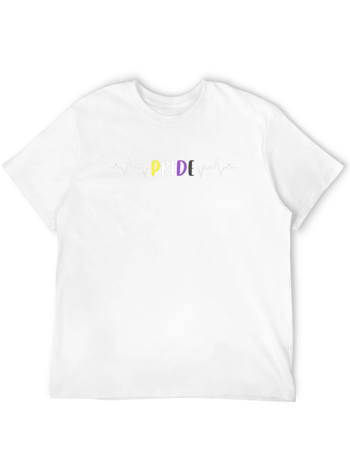 Non-Binary Pride Heartbeat T-Shirt