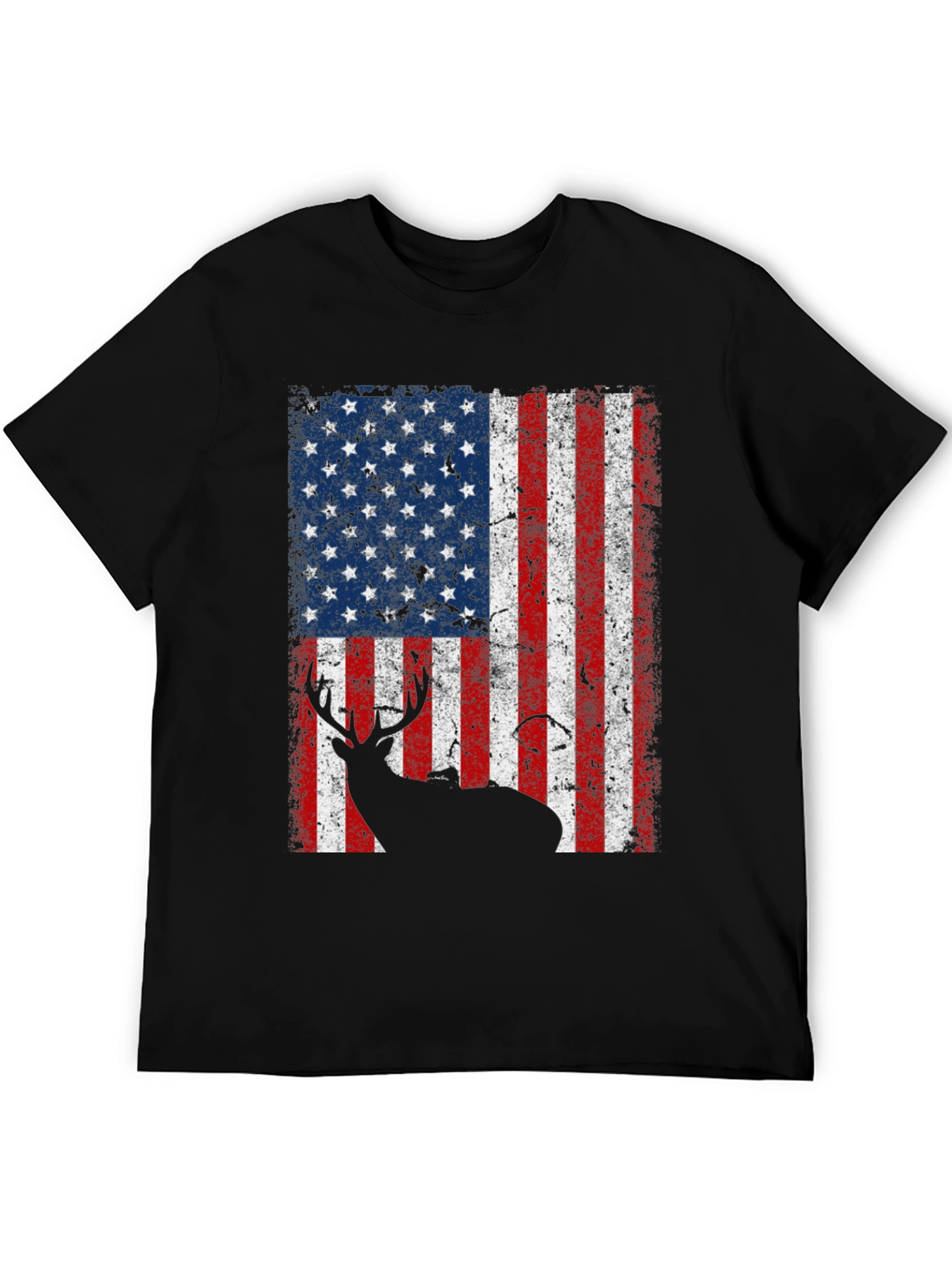 American Flag Deer Graphic Tee